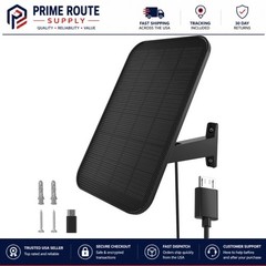 3.2W Solar Panel for Security Camera Compatible with Arlo Pro/Pro 2, Waterpro…