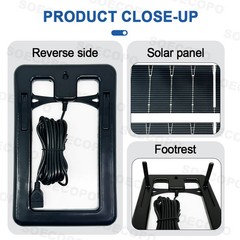 SOECOPO 30W Solar Panel with 3M charging cable 5V portable solar charging panel