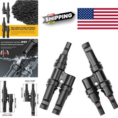 Lightweight Solar Branch Connectors 3.52 Ounces for Efficient Installation