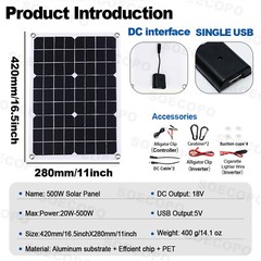 7000W 100A 110V Solar Panel Kit Complete Solar Power Generator Home Grid Syste