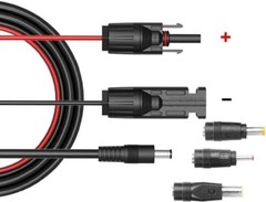 Solar Panel Connectors Compatible with M-C to DC 5.5MMx2.1MM (Main Cable)