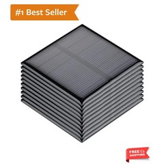 10Pcs 5.5V 80mA Mini Solar Panels 2.36″x2.36″ for DIY Electric Toy Materials …