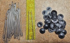 50PCS Solar Panel Bird Guard Fastener Clips, 1PCS Gloves Solar Panel Mesh Clips