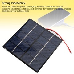 2PCS 1.2W 5V Small Solar Panel DIY Polysilicon with Electronic Wire for Phone