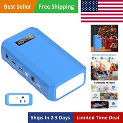 Portable Power Station with AC Outlet, 65W/110V External Battery Pack 24000mA…