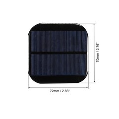 Mini Solar Cell Panel 5.5V 130mA 0.715W 72mm x 72mm 5pcs