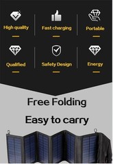 800W Foldable Solar Panel Portable USB Charger 5V DC Camping Power Supply