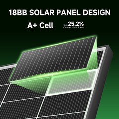 300W 600W 900W 1800W Bifacial N-Type Solar Panel Mono 12V Charging RV Off-Grid