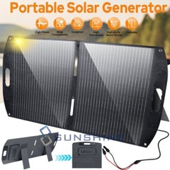 100W 12V Solar Panel Folding Case Mono High Efficiency PV for Sunshed/RV/Home
