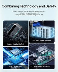 Portable Power Station 192Wh(60,000Mah) with Bag, 300W (600W Surge)Power Bank Li
