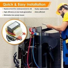 120V to 24V HVAC Furnace Voltages Changer 2 Hole Mount 40VA Voltages Converter