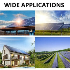 JJN Bifacial 425 Watt Solar Panel, N-Type UL 61730 16BB Solar Panels, 25% Hig…