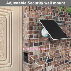 Solar Panel Charger Compatible with Ring Video Doorbell 3/3+/4, Battery Video Do