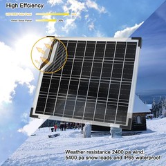 Solar Panels Kit Monocrystalline Solar Battery Maintainer 12V 10A Charge Cont…
