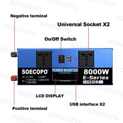 8000w 110v Solar Full Kit Inverter 300W Solar Panel Home 100A Controller SystdB