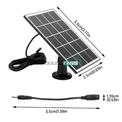 8W 5V Microcrystal Solar Panel with Mounting Brackets Security Camera Water Pump