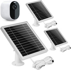 3 Pack Solar Panel for Arlo Essential Spotlight Weather Resistant 16.5Ft Outdoor
