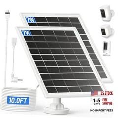 7W Solar Panel for Ring,Solar Charger Works for Ring, Stick Up Cam,Stick Up