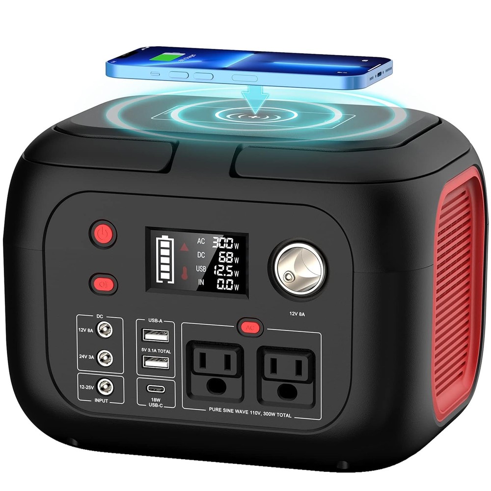 Portable Solar Generator 300W Backup Power Station