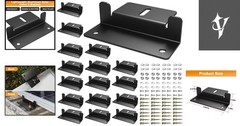 Efficient 16-Piece Solar Panel Z Bracket Set – Ideal for RVs and Off-Grid Needs