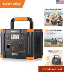 230.88Wh Backup Lithium Battery with 300W Output for Camping & Home Blackouts