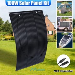 200W 400W 18V Solar Panel Mono HighEfficiency PV for Camping Sunshed RV Off Grid