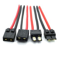 2 Pairs TR X Male Female Connectors Cable with 14awg 10cm Slicone Wire