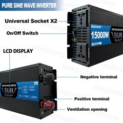 15000W All-in-One Solar Power Kit | 800W Panel + 100A Controller + Inverter