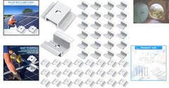 Practical 48 Piece Solar Panel Mid Clamp Set for Secure Mounting Efficiency