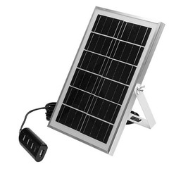 Multi Device 5V 8W Solar Panel Charger with 4 USB Ports for Outdoor Adventures