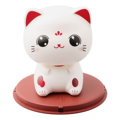 Smiling Eyes Solar Nodding Cat for Car/Home Decoration Cute and Eco friendly