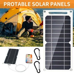Portable 10W Solar Panel Charger USB Monocrystalline for Phone Outdoor Camping