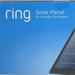 Solar Panel for Ring Spotlight Cam Battery and Stick Up Cam Battery – (BLACK)