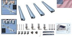 Easy Set-Up Sloped Tin Roof Solar Panel Mounting Kit`