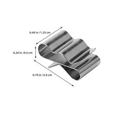 30 Pcs Photovoltaic Wire Clips Stainless Steel Cable Clamps For Solar Panel