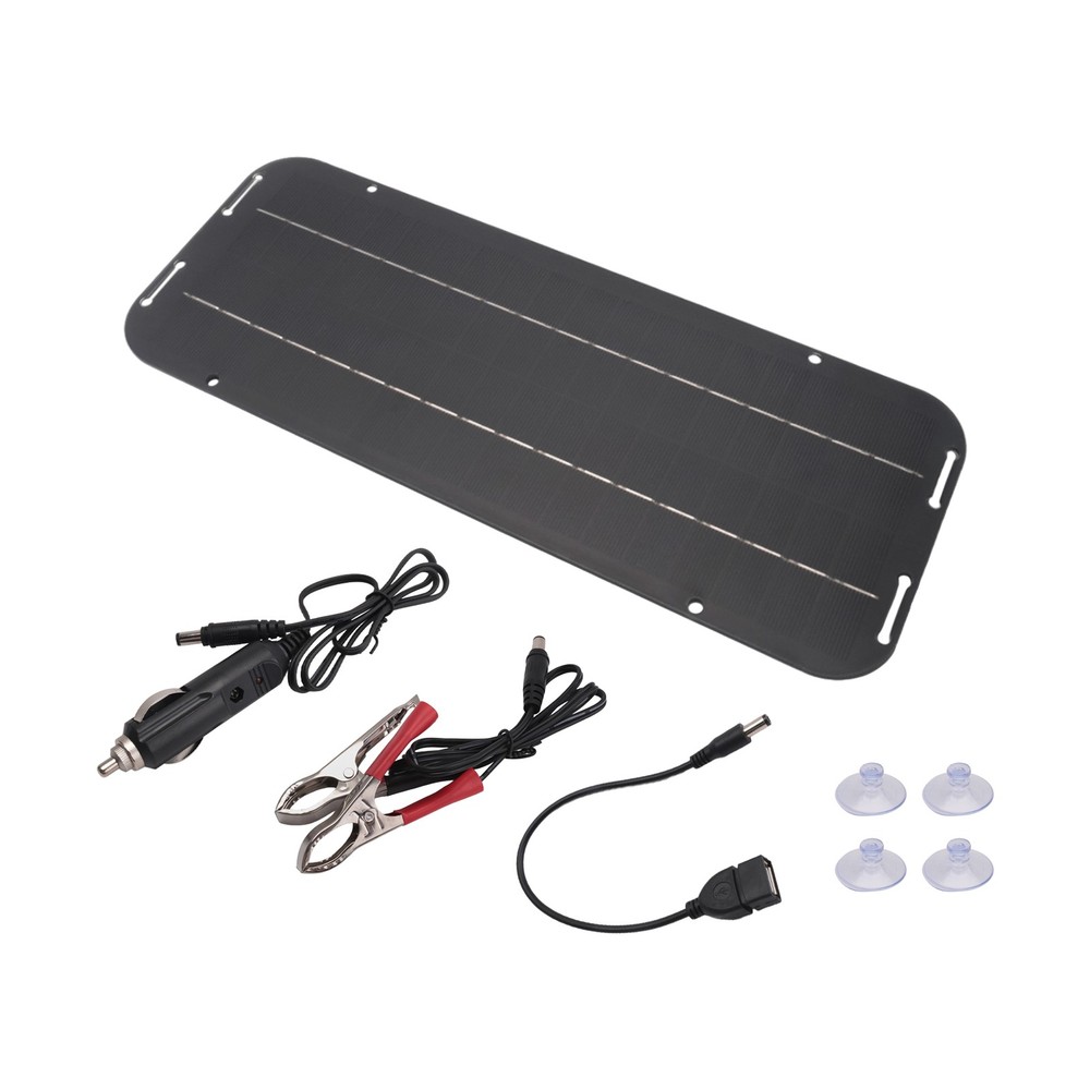 12V 6W Solar Panels Car Motorcycle Kick Scooter Portable Solar Panel Car 5591