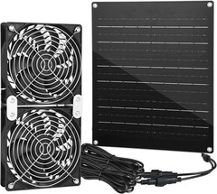Solar Fan, 30W Solar Powered Fan, Solar Panel Fan Kit, Waterproof Fans Exhaus…