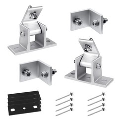 2 Sets (4Pcs) Solar Panel Mounting Brackets – Adjustable Solar Panel Tilt Mou…