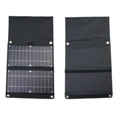 Monocrystalline Portable 15W / 5V USB Solar Panel Folding Camping Fishing