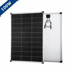 100W Solar Panel N-Type Mono Battery Power 18V PV Kit Roof Home RV Off-Grid US
