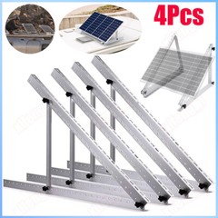 Solar Panel RV Tilt Mount Brackets Kit System Roof Flat Surface Adjustable Frame