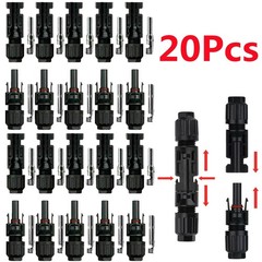 NEW 20 Pairs Male Female M/F Wire Cable Connector Set Solar Panel Waterproof USA