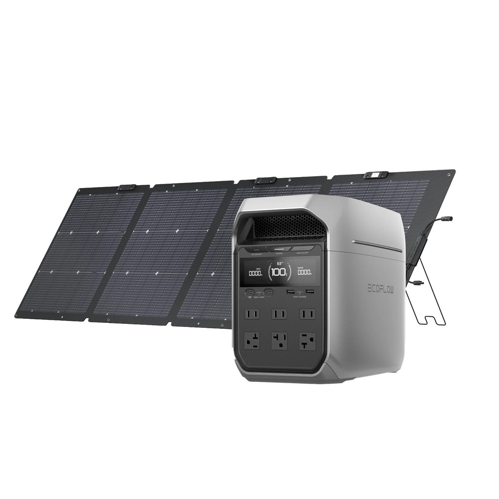 EcoFlow DELTA 3 Plus 1024Wh Portable Power Station LFP Battery+220W Solar Panel