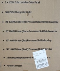 200-watt solar kit