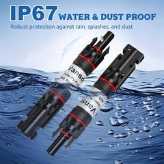 PV Male & Female Connector for 30A Solar Fuse Holder – 1000V DC Safety Device
