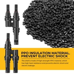 Solar Branch Connectors 2 to 1 Y Connector FMM+MFF 2 Pairs Solar Panel