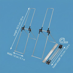 2 Sets Portable Folding Solar Panel Mounts Flexible Stable Mounting Accessories