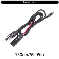 Solar Panel Connectors 5.5×2.1mm Adapter Cable Male Female Extension 16AWG
