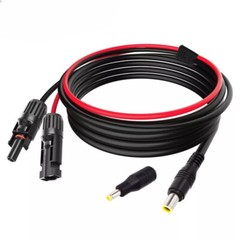 Solar Panel Connector to DC 8mm Adapter Extension Cable 16 AWG with DC 5.5mmx2.5