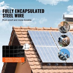 8 inch x 100ft Solar Panel Bird Guard, Critter Guard Roll Kit with Rust-proof